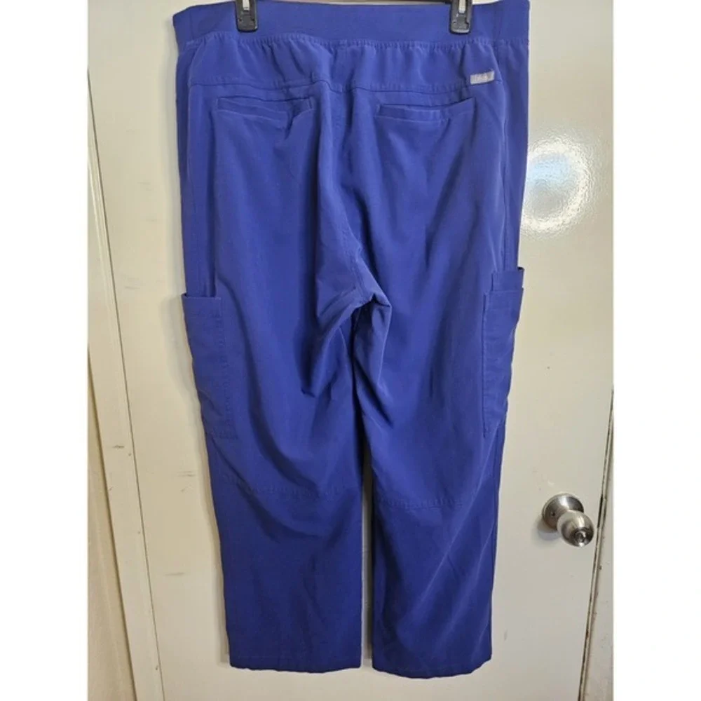 Figs Men's Axim Cargo Blue Scrub Pants Size‎ XL Stretch T2001 Vet Optical Dr